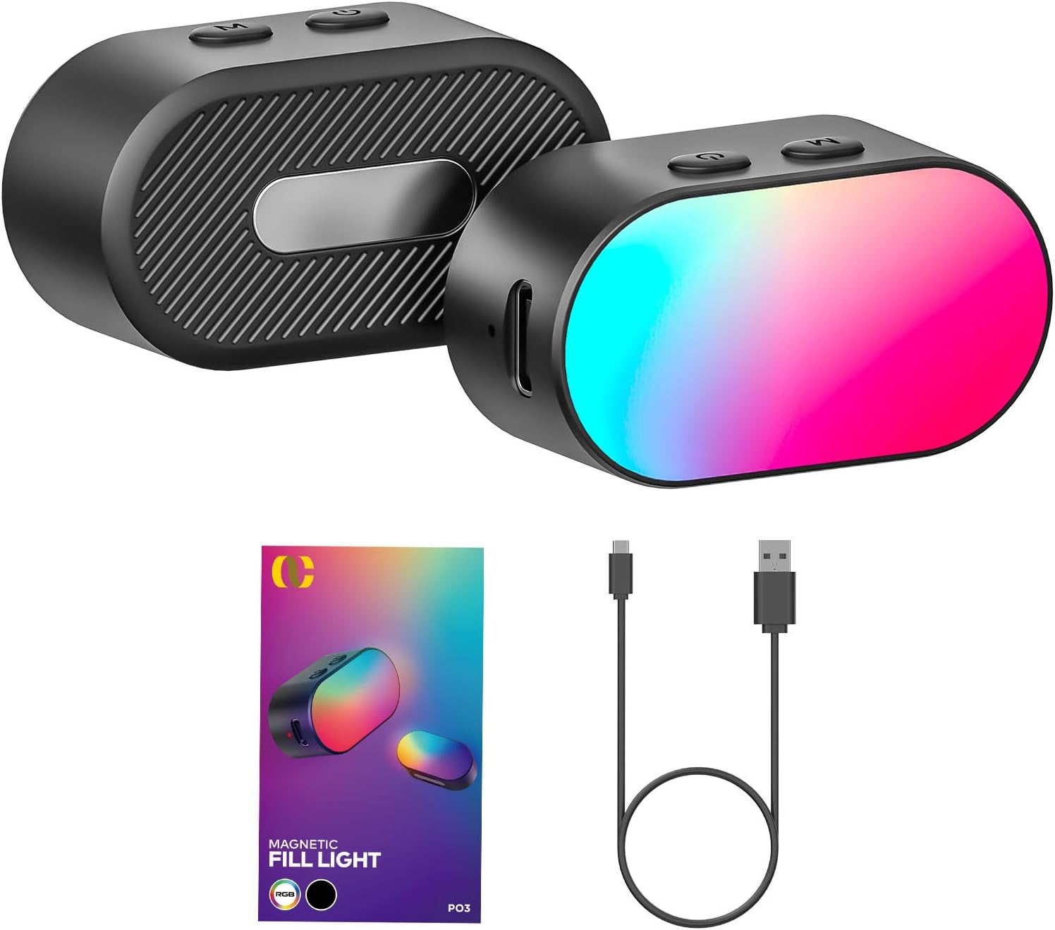 Photography Lighting Spotlight - AOCHUAN Mini RGB магнитный заполняющий светильник