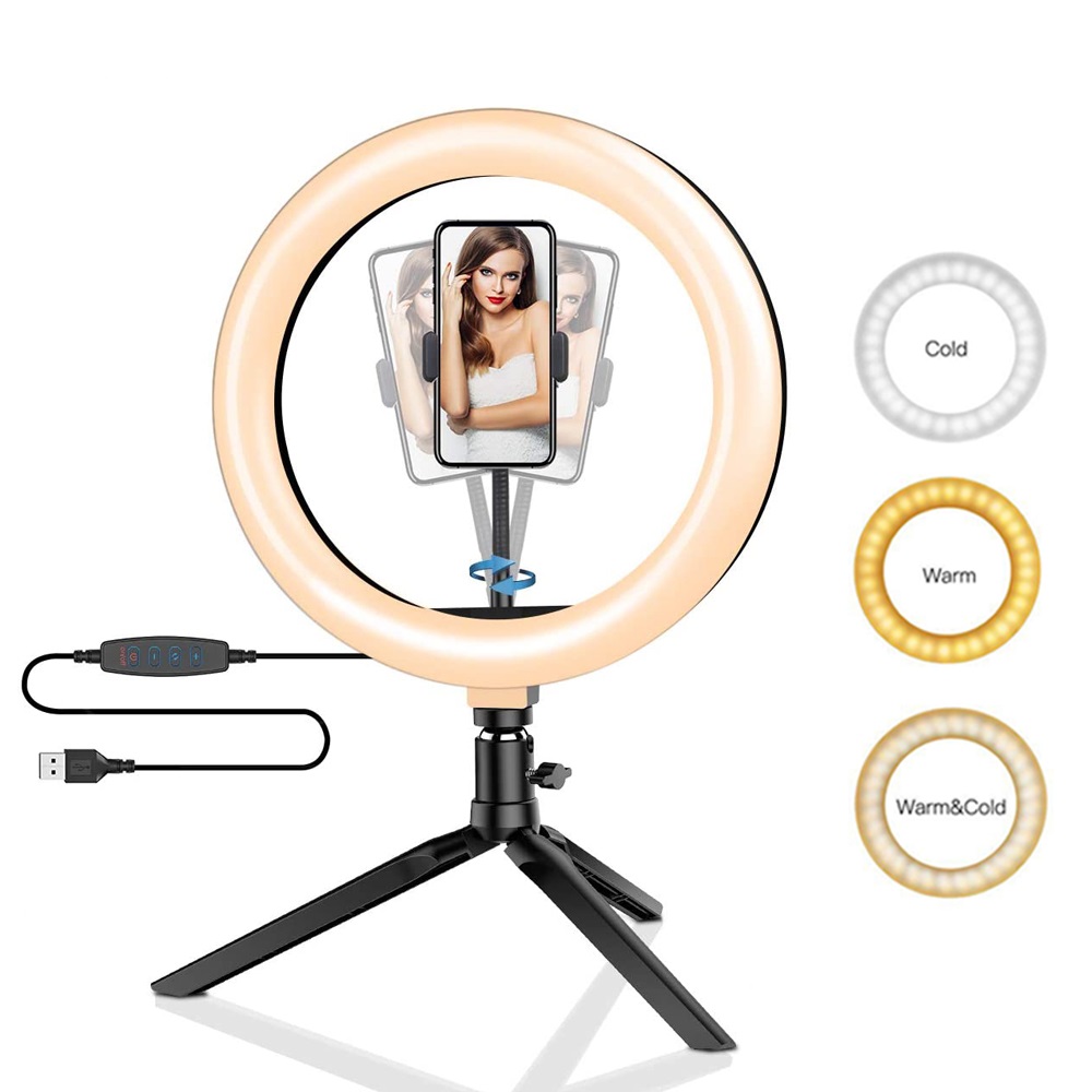 Photography Lighting Spotlight - 26 см 10-дюймовый светодиодный кольцевой светильник