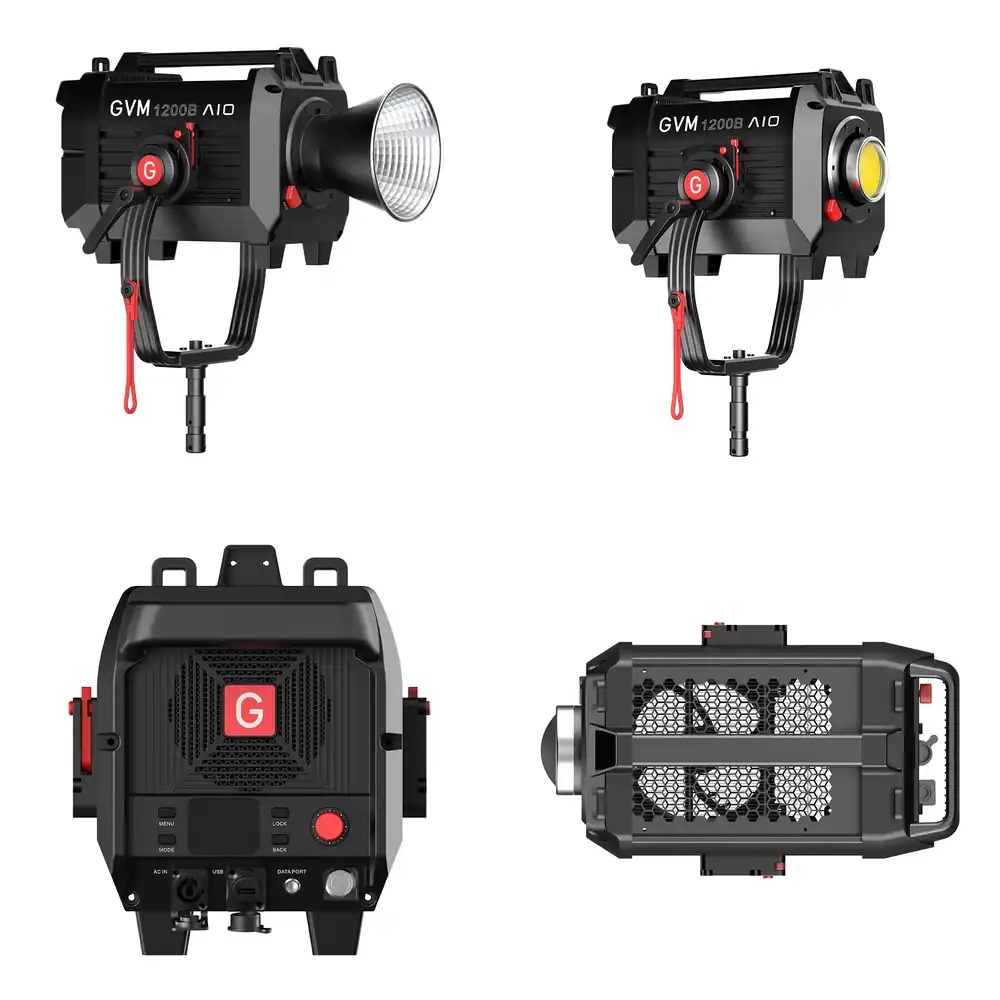Photography Lighting Spotlight - GVM SD1200B AIO 1200W Фотографический COB